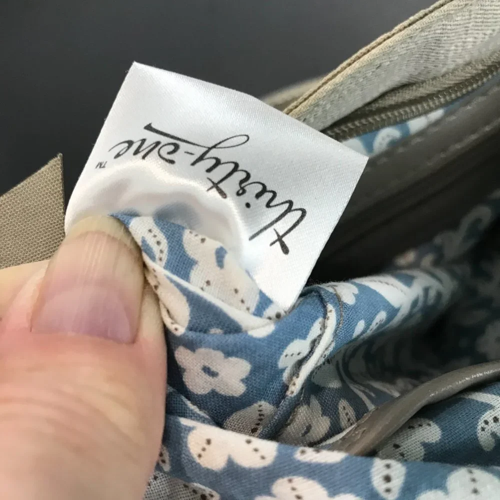 Thirty-one Grey, blue and white crossbody bag